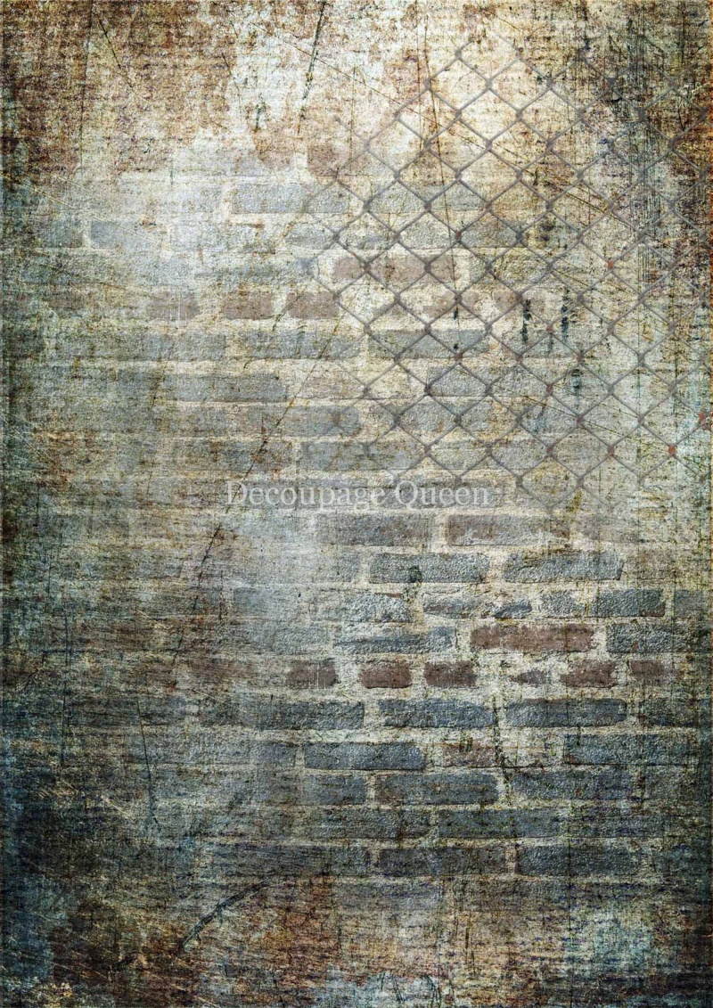 Steampunk Wall A4 Rice Paper - 5 Sheets