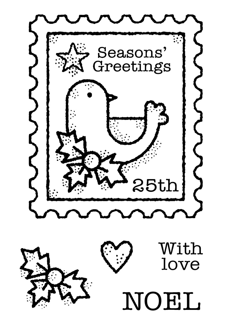 Woodware Clear Singles Bird Post 3 In X 4 In Stamp