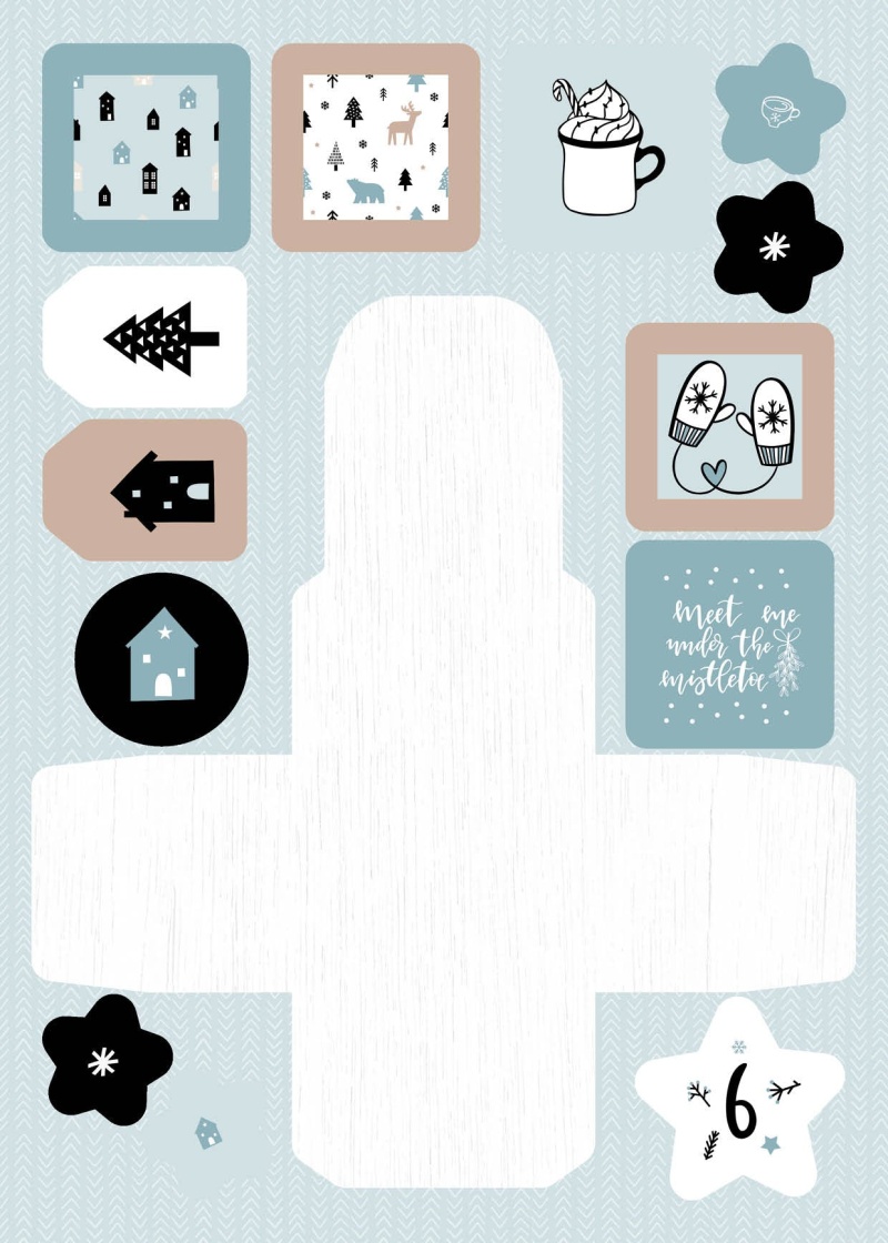 Sl Die Cut Block Advent Calendar Scandinavian Christmas Essentials 294X210x7mm 27 Sh Nr.29