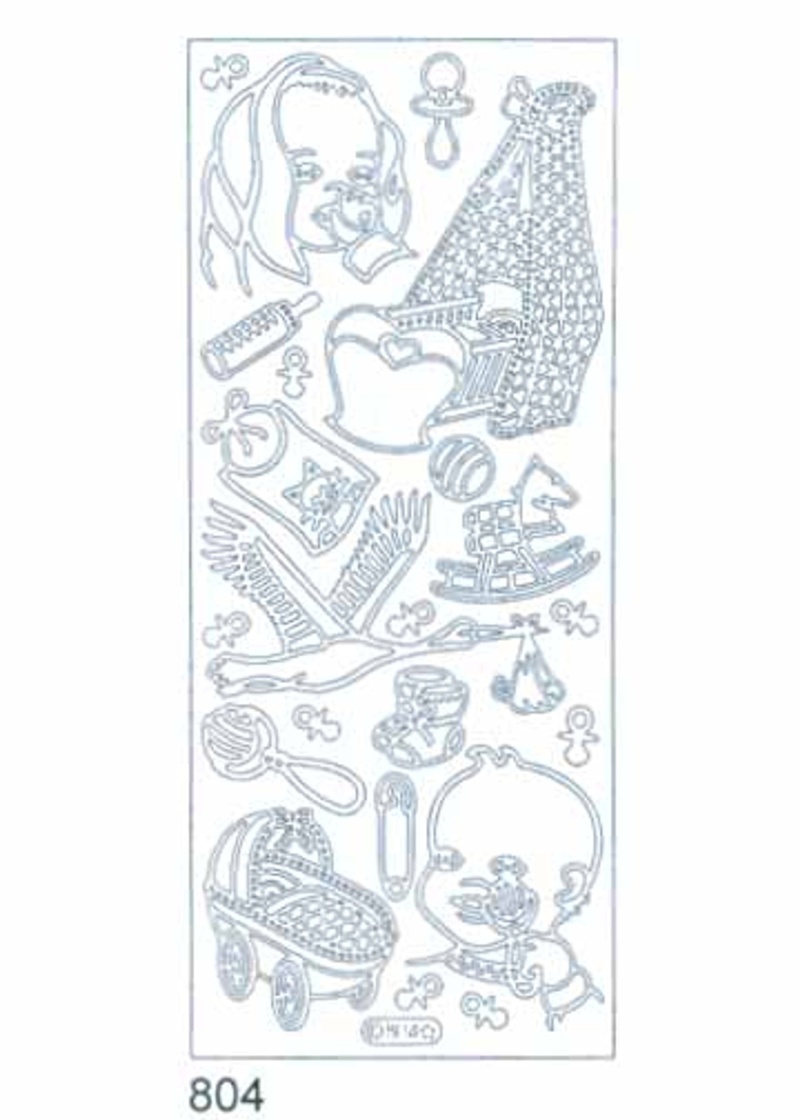 Deco Stickers - Babies Silver