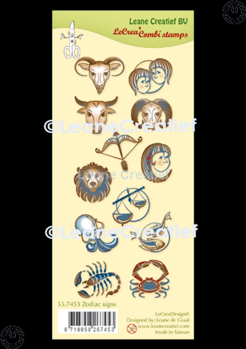 Lecreadesign Combi Clear Stamp Zodiac Signs