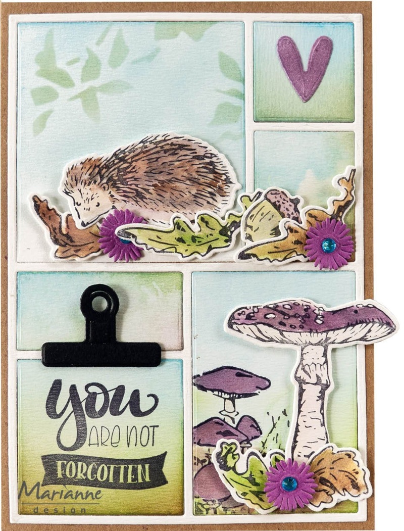 Marianne Design Stamp & Die Set - Tiny's Mushrooms