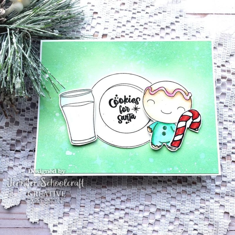 Creative Expressions Fabiola Giardinaro Gingerbread For Santa Dl Clear Stamp Set