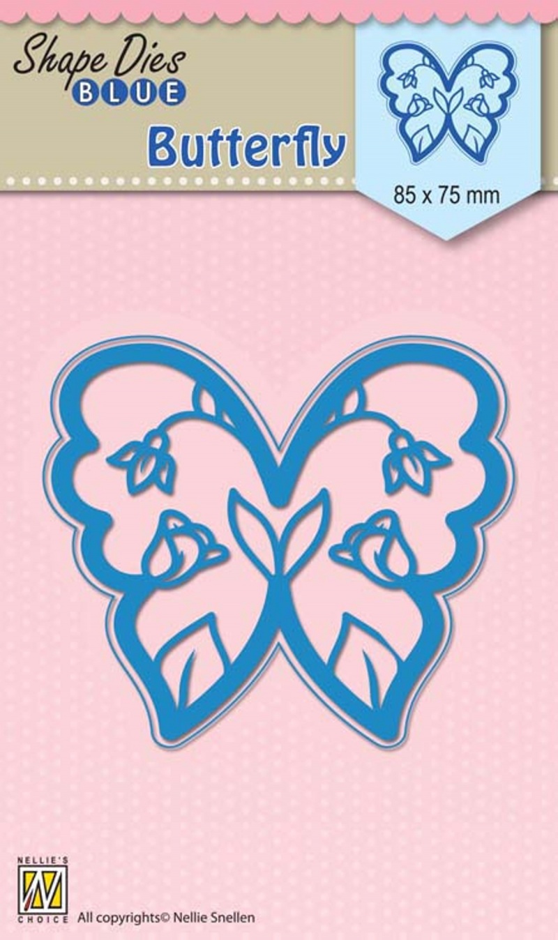 Nellie's Choice - Shape Die Blue Easter Butterfly