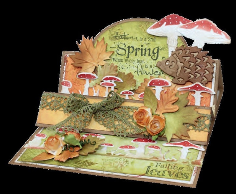 Cutting And Embossing Die - Mushroom And Leaf