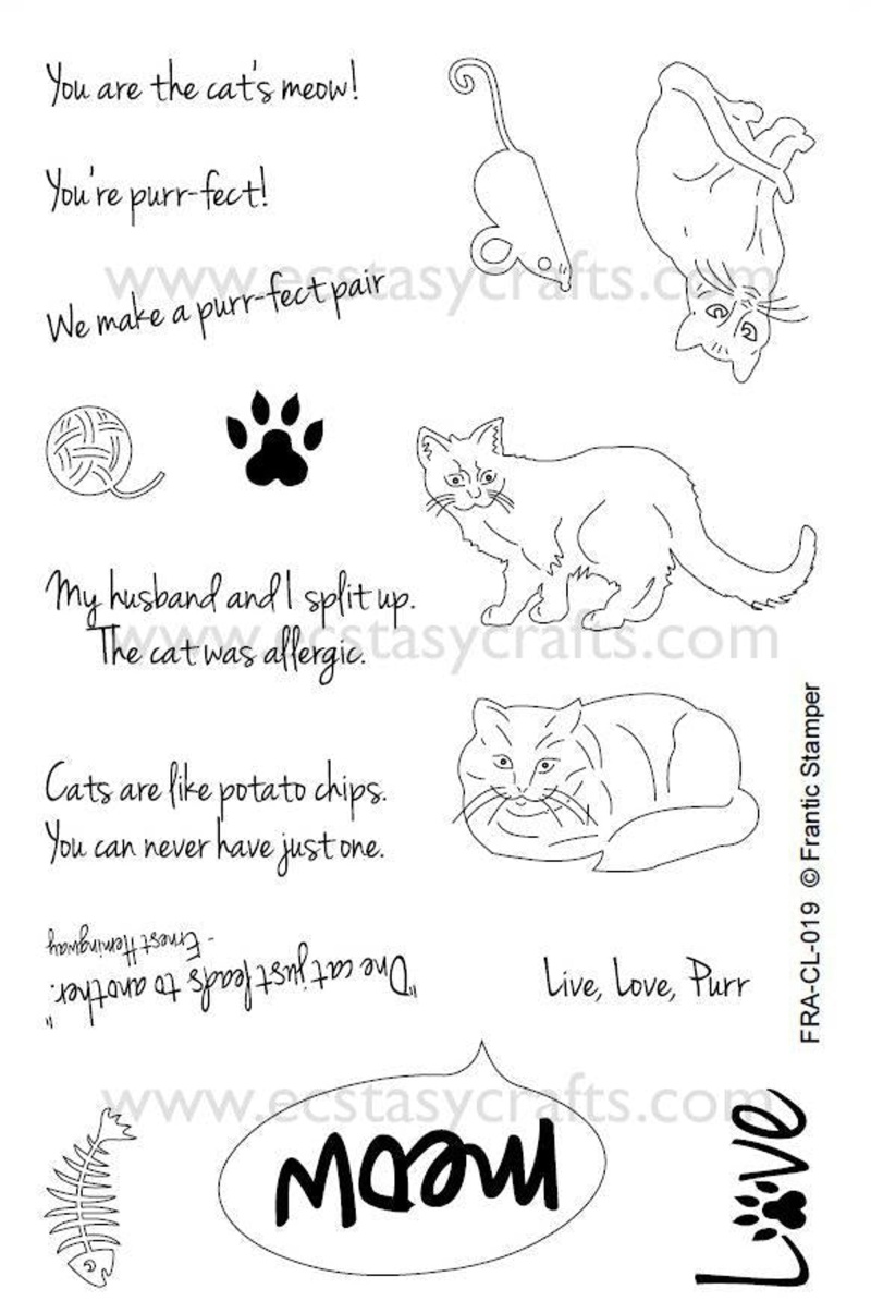 Frantic Stamper Clear Stamp Set - Cat's Meow