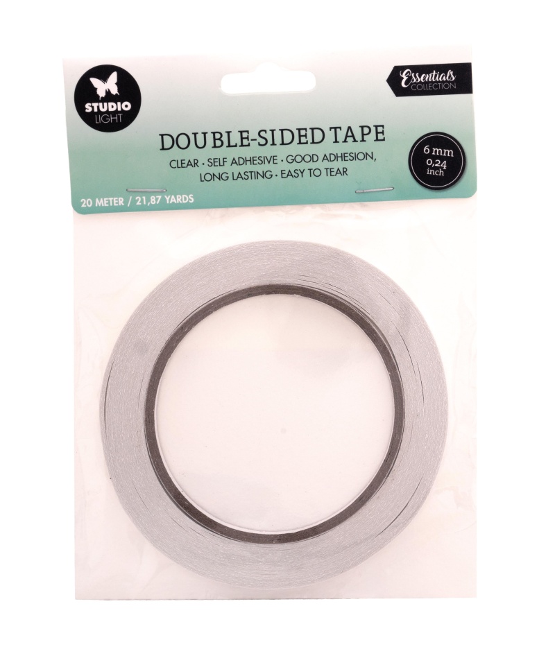 Sl Doublesided Adhesive Tape Easy To Tear 6Mm Essential Tools 165X130x6mm 20 M Nr.02