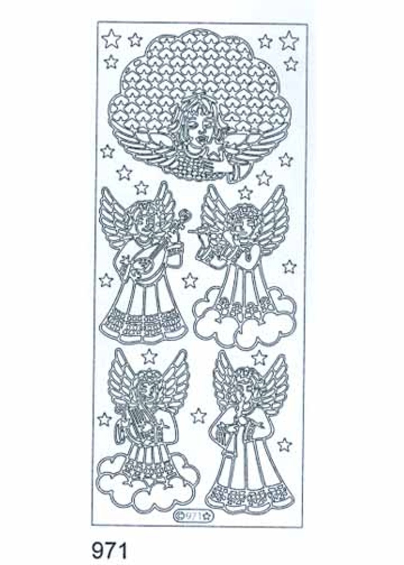 Deco Stickers - Angel Silver