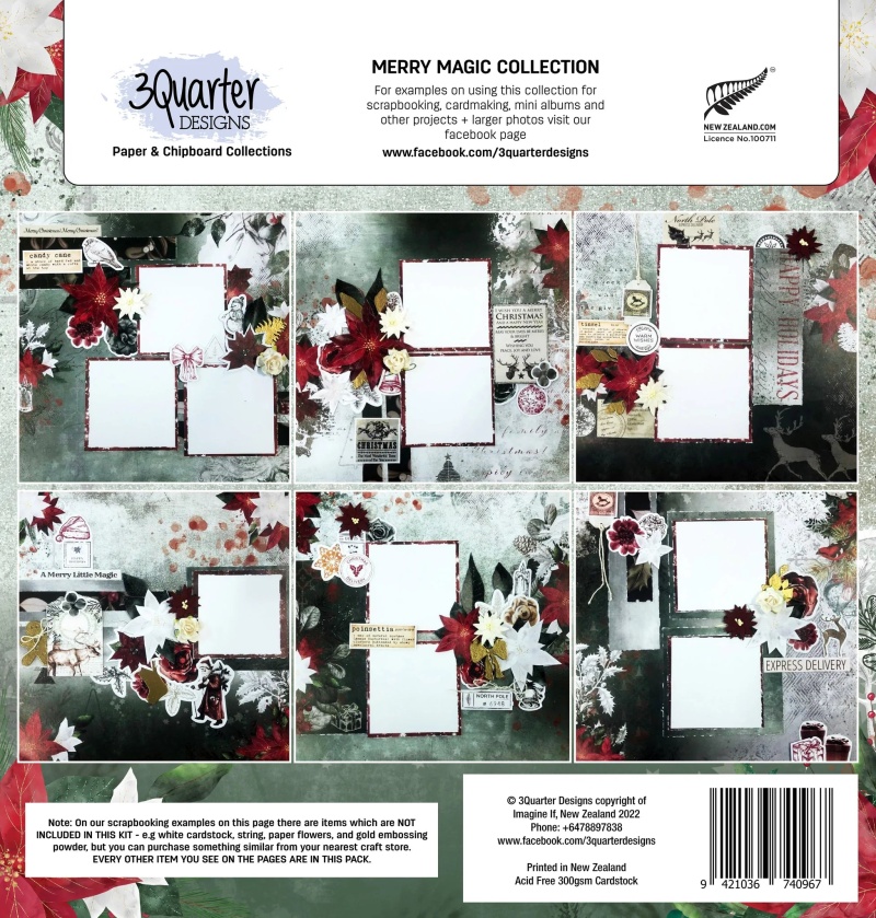 3Quarter Designs - Scrapbook Collection - Merry Magic