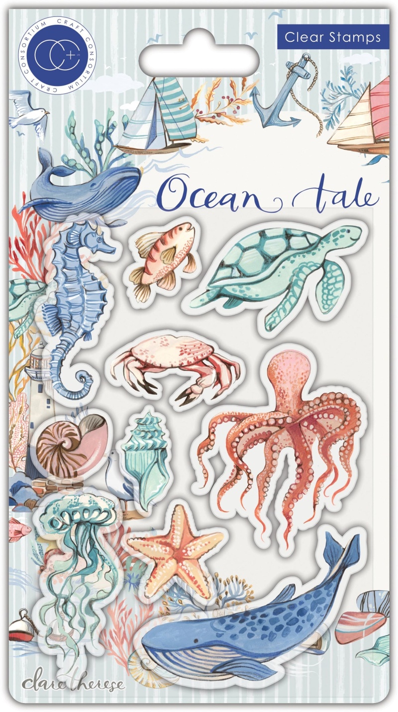 Craft Consortium Ocean Tale - Stamp Set - Sea Life
