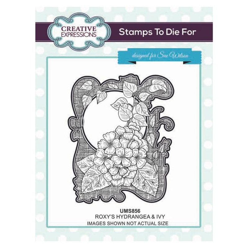 Creative Expressions Roxy's Hydrangea And Ivy Pre-Cut Stamp Set