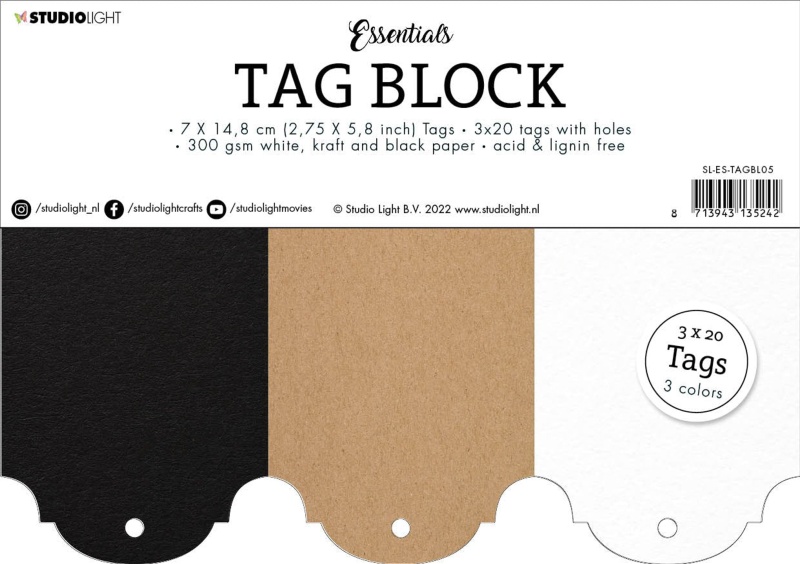 Sl Tag Block Lovely Tag Essentials 148X210x8mm 60 Tags Nr.05