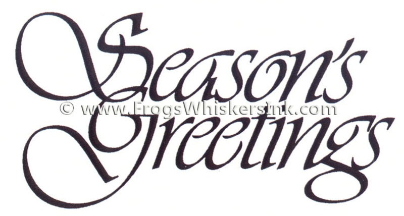 Frog's Whiskers Ink Stamps - Seasons Greetings