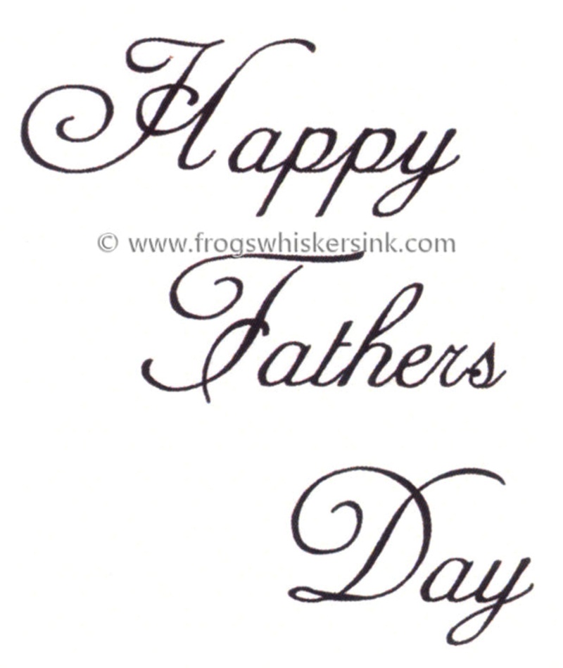 Frog's Whiskers Ink Stamp - Happy Father's Day