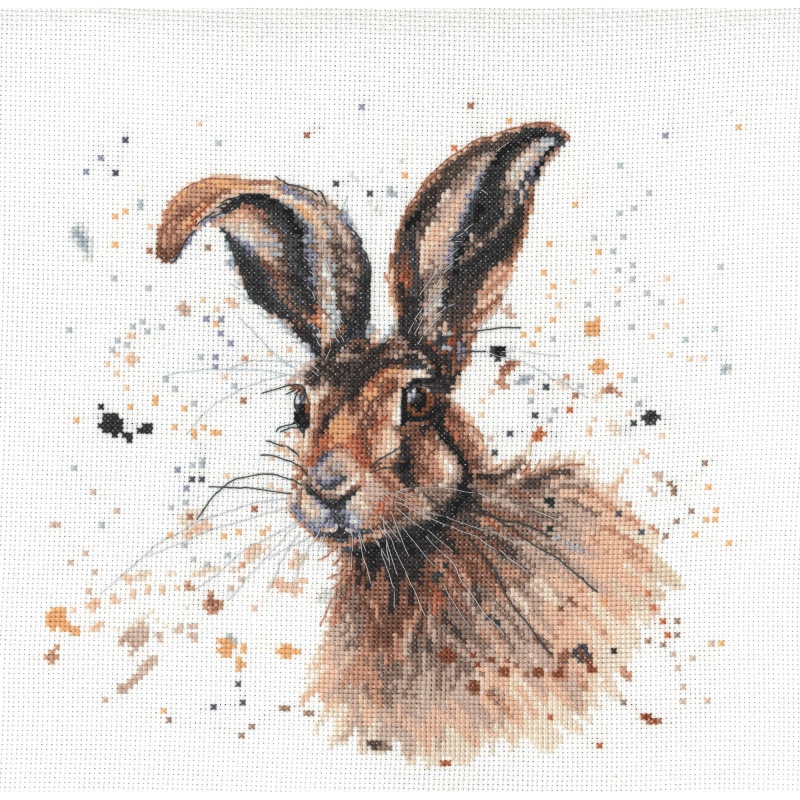 Bree Merryn Counted Cross Stitch Kit Hugh The Hare