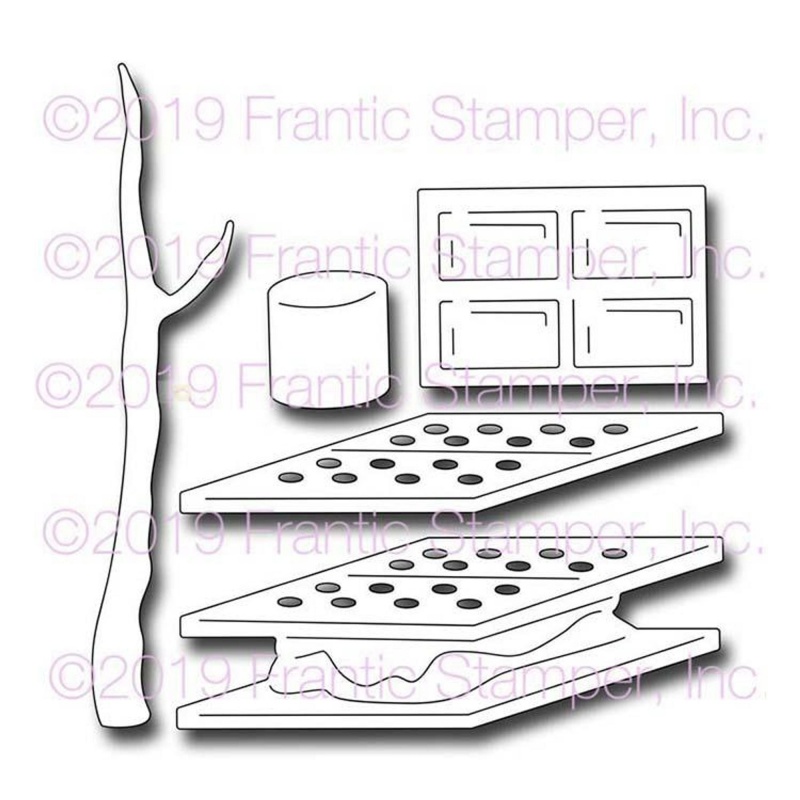 Frantic Stamper Precision Die - Let's Make S'mores
