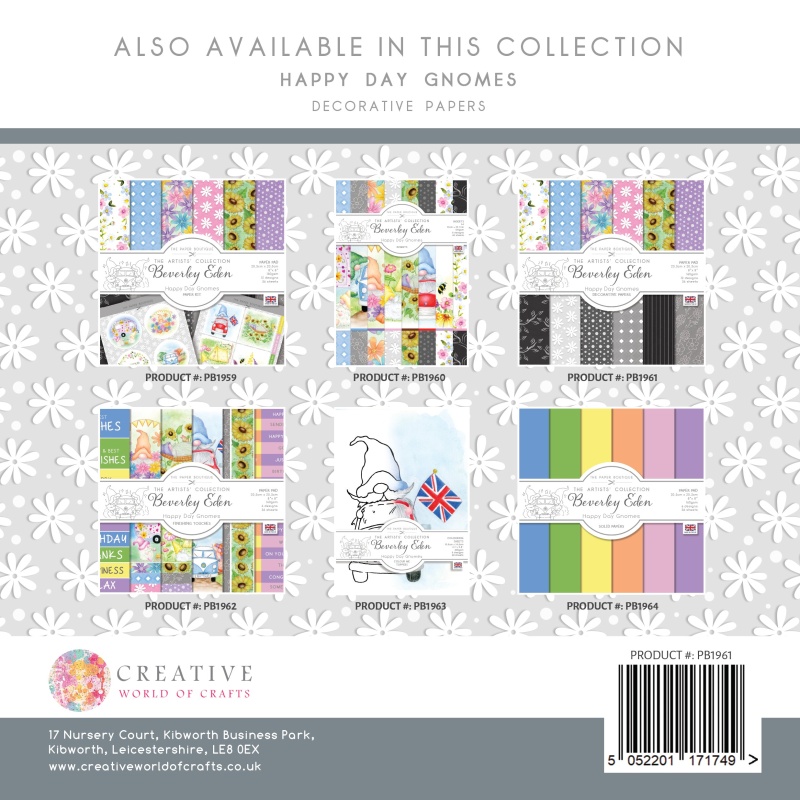 The Paper Boutique Happy Day Gnomes 8X8 Paper Pad
