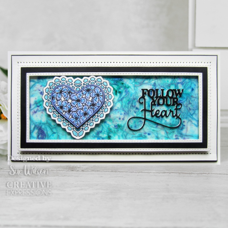 Creative Expressions Sue Wilson Mini Expressions Follow Your Heart Craft Die