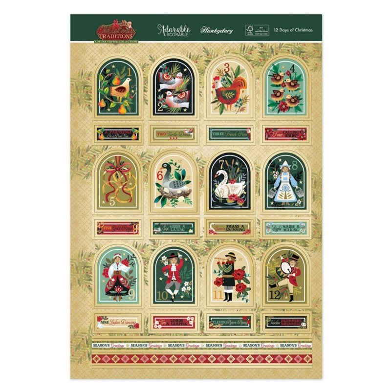 12 Days Of Christmas Luxury Topper Set
