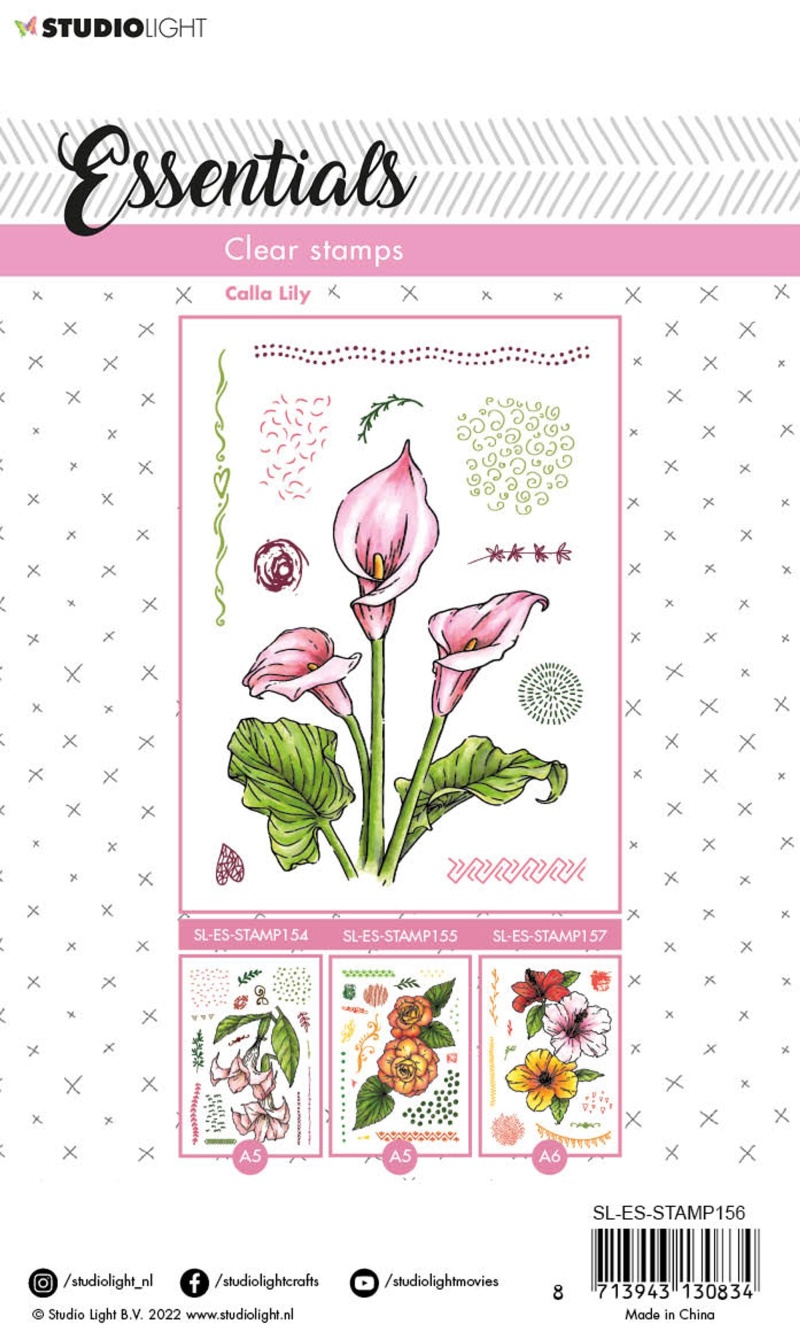 Sl Clear Stamp Calla Lily Essentials 105X148x3mm 11 Pc Nr.156