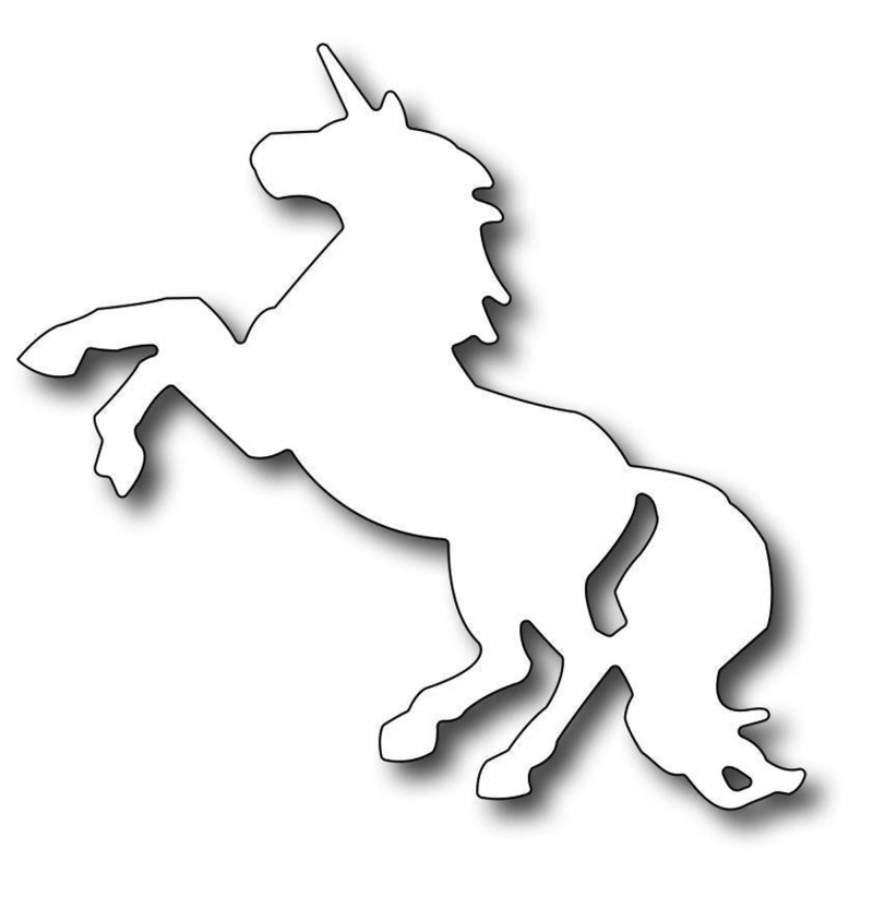 Frantic Stamper Precision Die - Leaping Unicorn