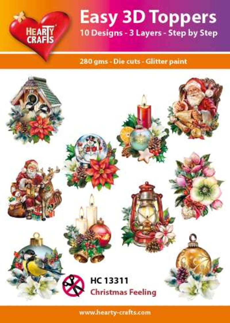 Hearty Craft Easy 3D Topper Christmas Feelling