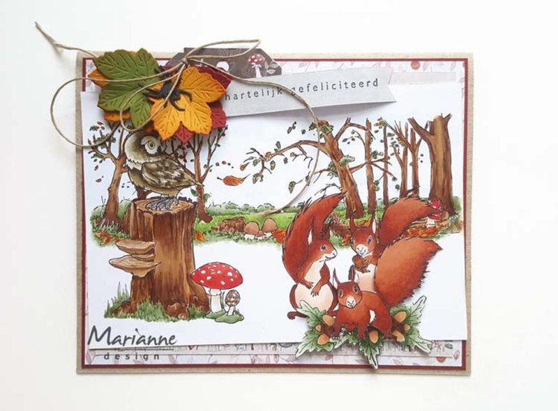 Marianne Design Stamps Hetty's Squirrels