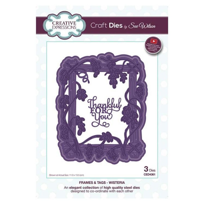 Creative Expressions Frames And Tags Collection Wisteria