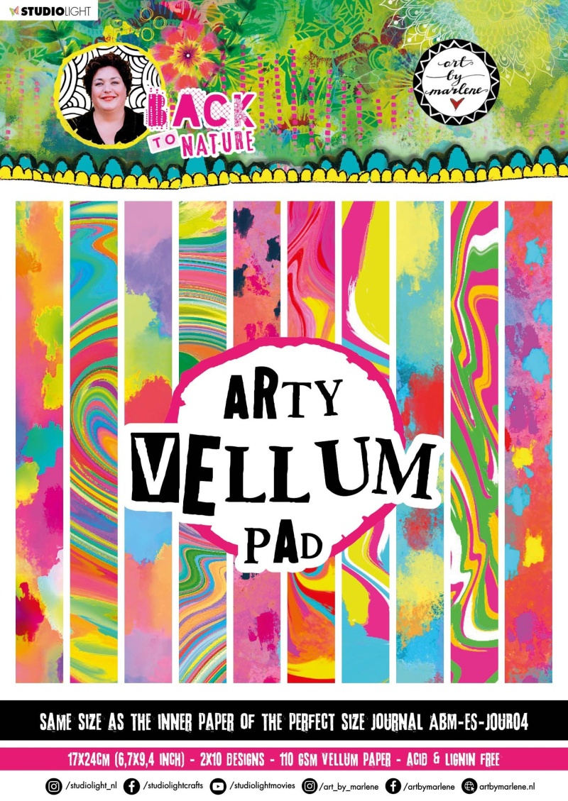Abm Paper Pad Arty Vellum Back To Nature 170X240x9mm 20 Sh Nr.29