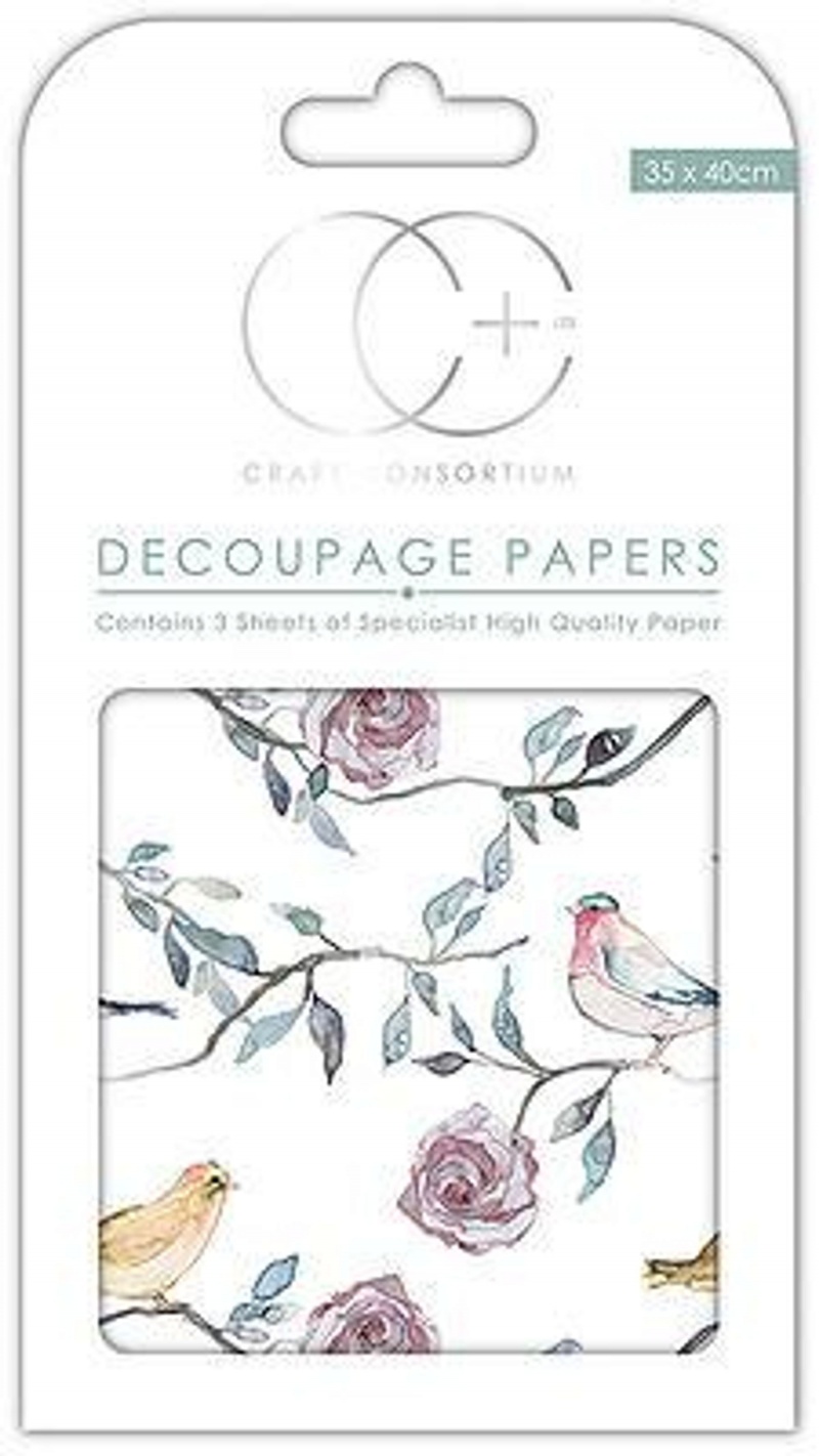 Bird Tree Tops Decoupage Papers