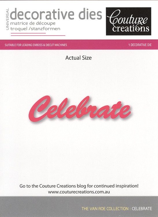 Couture Creations Die - Celebrate