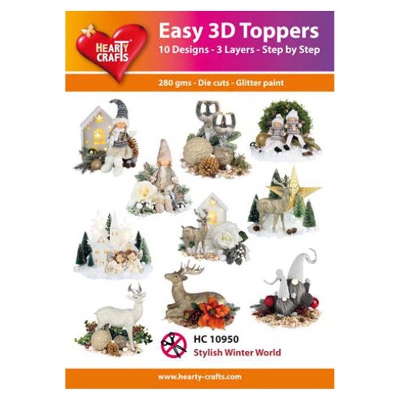 Hearty Crafts Easy 3D Toppers Stylish Winter World