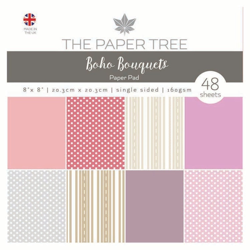 The Paper Tree Boho Bouquets 8" X 8" Essentials Paper Pad