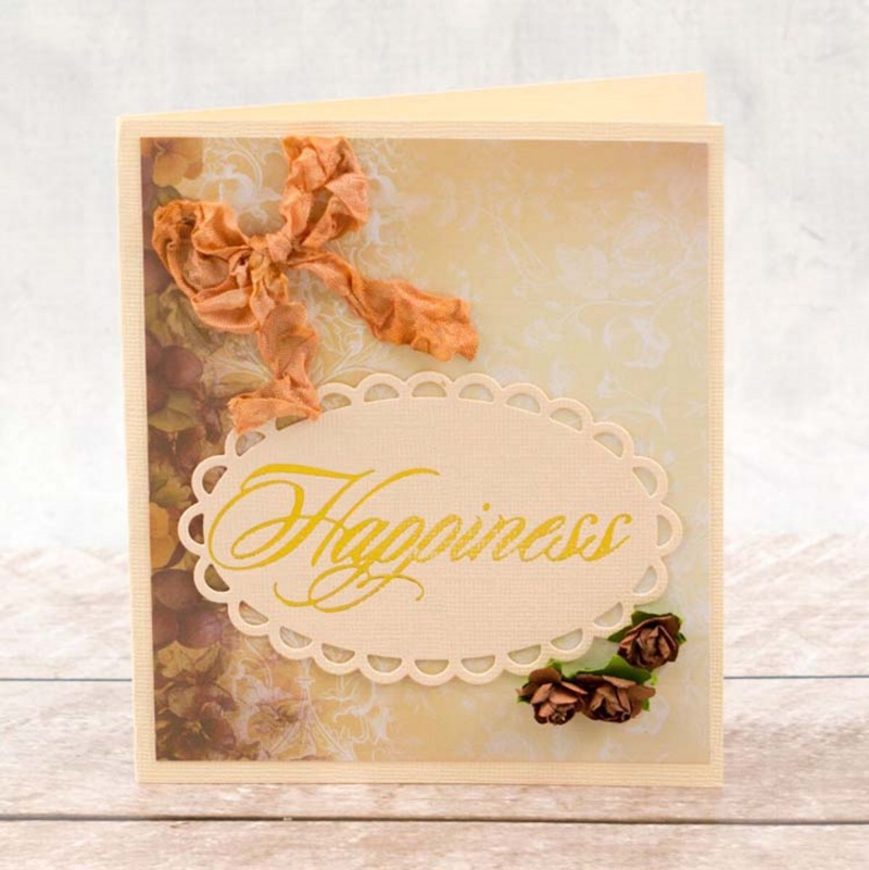 Couture Creations Hotfoil Stamp - Happiness Sentiment