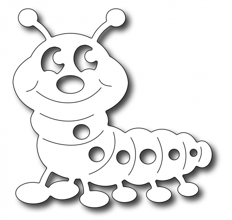 Frantic Stamper Precision Die - Cute Caterpillar