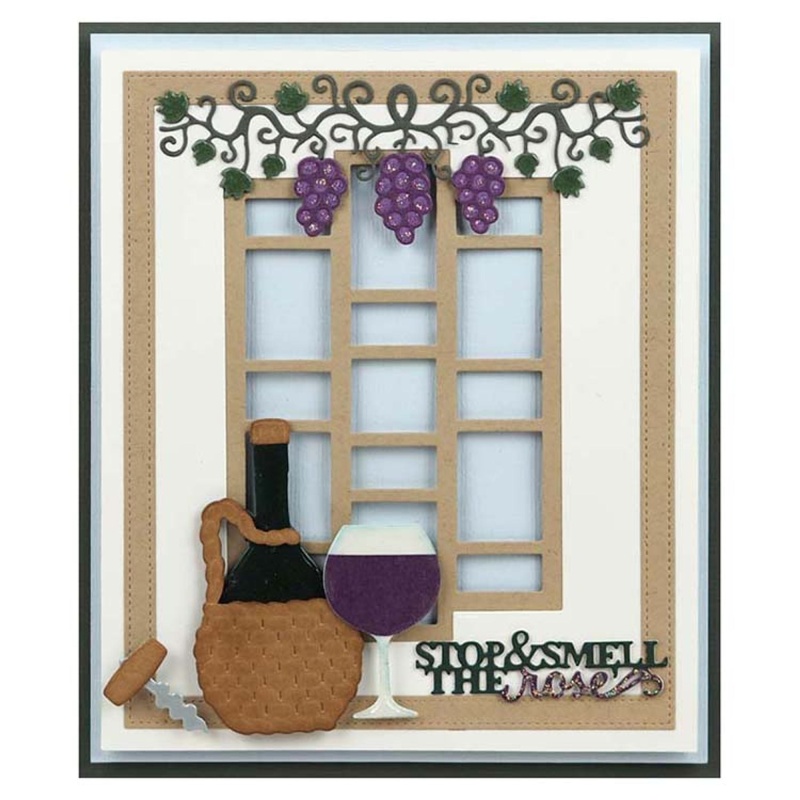 Dies By Sue Wilson Frames & Tags Collection Grape Vine Border