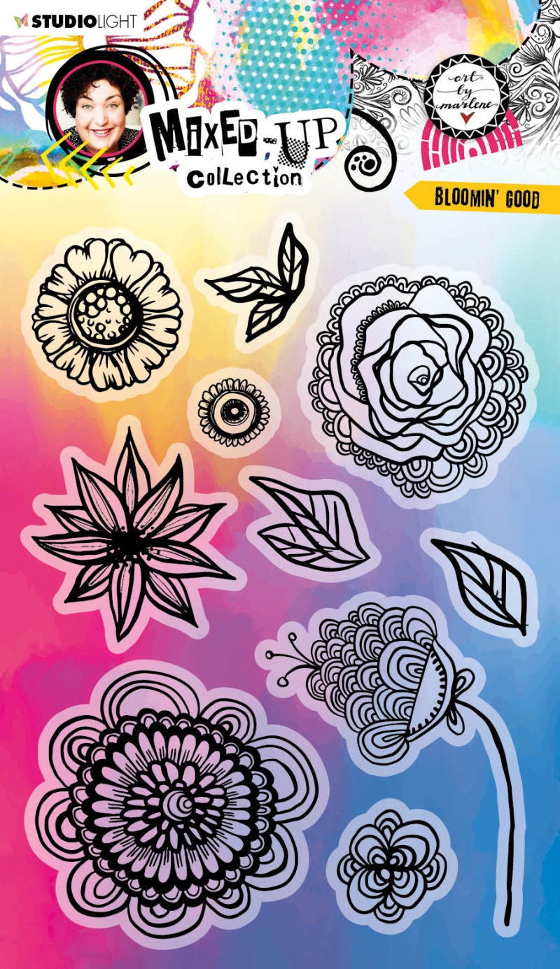 Abm Clear Stamp Blooming' Good Mixed-Up Collection 148X210x3mm 10 Pc Nr.284