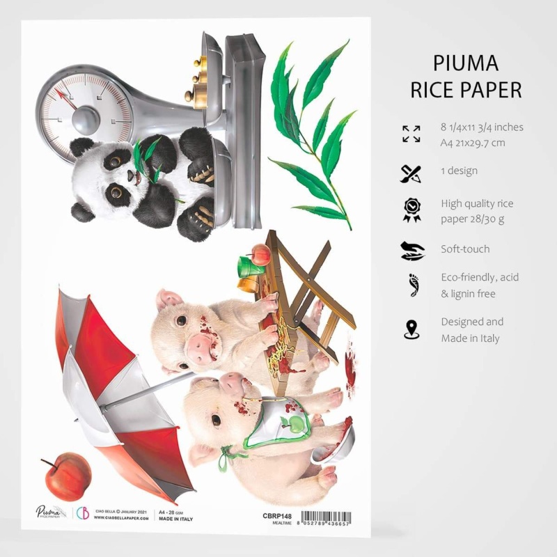 Ciao Bella Rice Paper A4 Mealtime