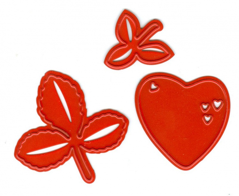 Joy! Crafts Cutting And Embossing Dies - Heart With Leaves
