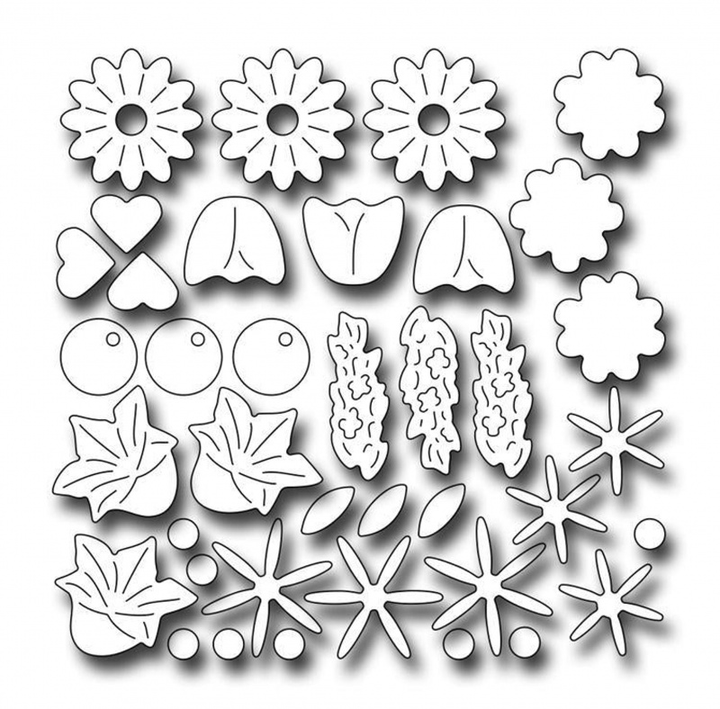 Frantic Stamper Precision Die - Floral Confetti