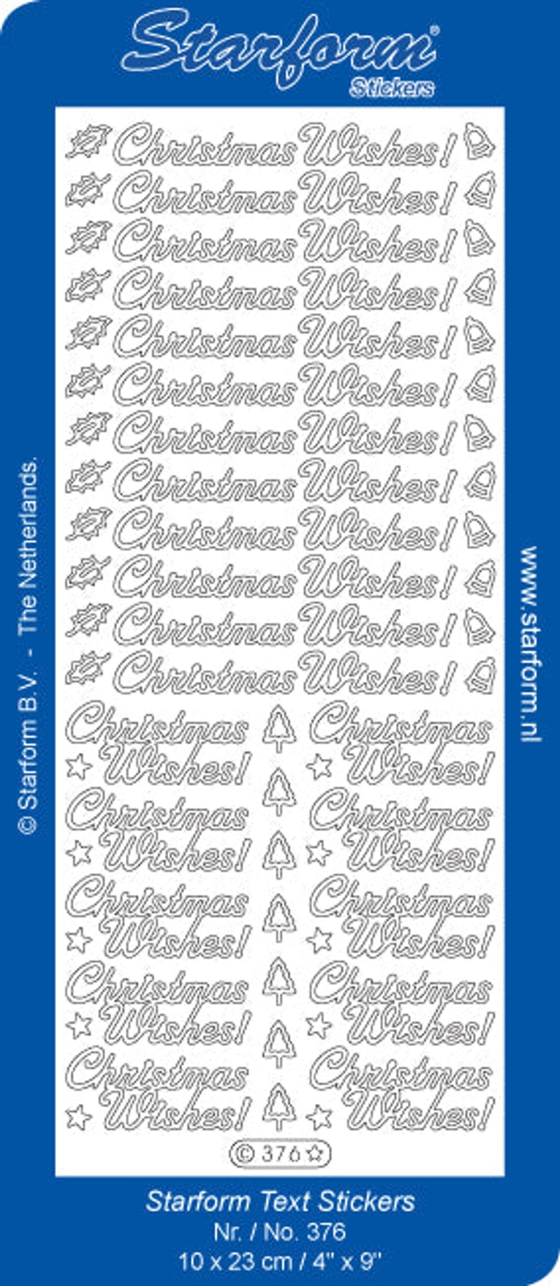 Deco Stickers - Text - Christmas Wishes