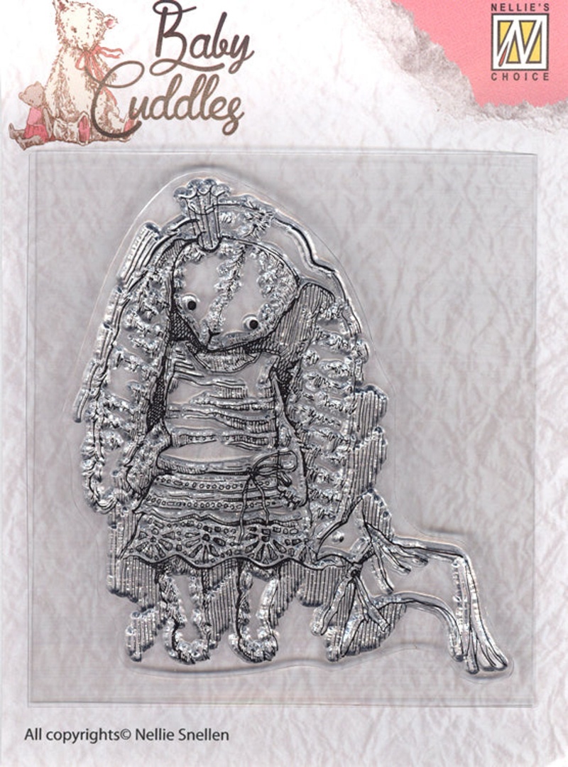 Clear Stamp - Baby Cuddles - Princess Rabbit