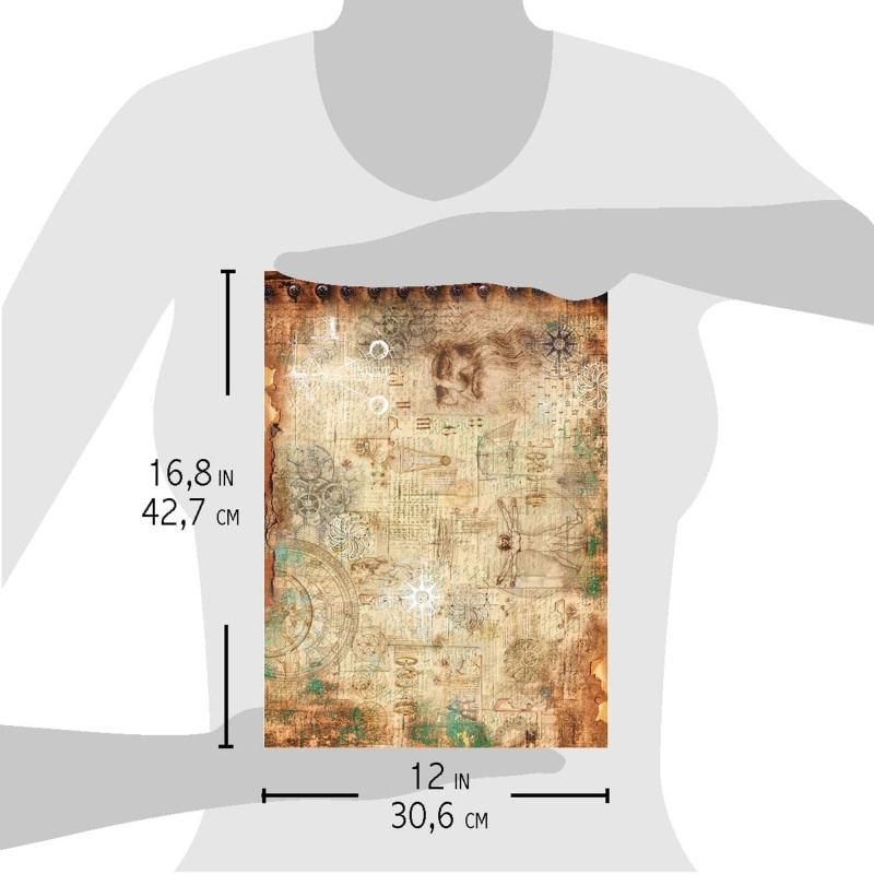 Ciao Bella Rice Paper A3 Codex Leonardo - 3 Sheets