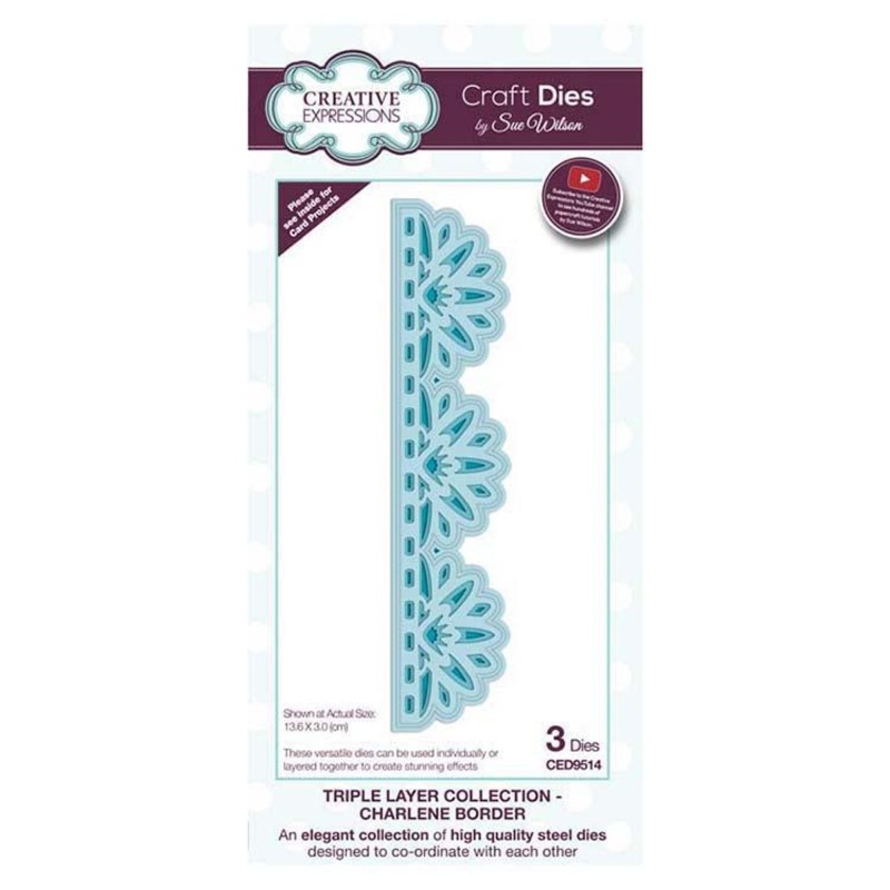Dies By Sue Wilson Triple Layer Collection Charlene Border