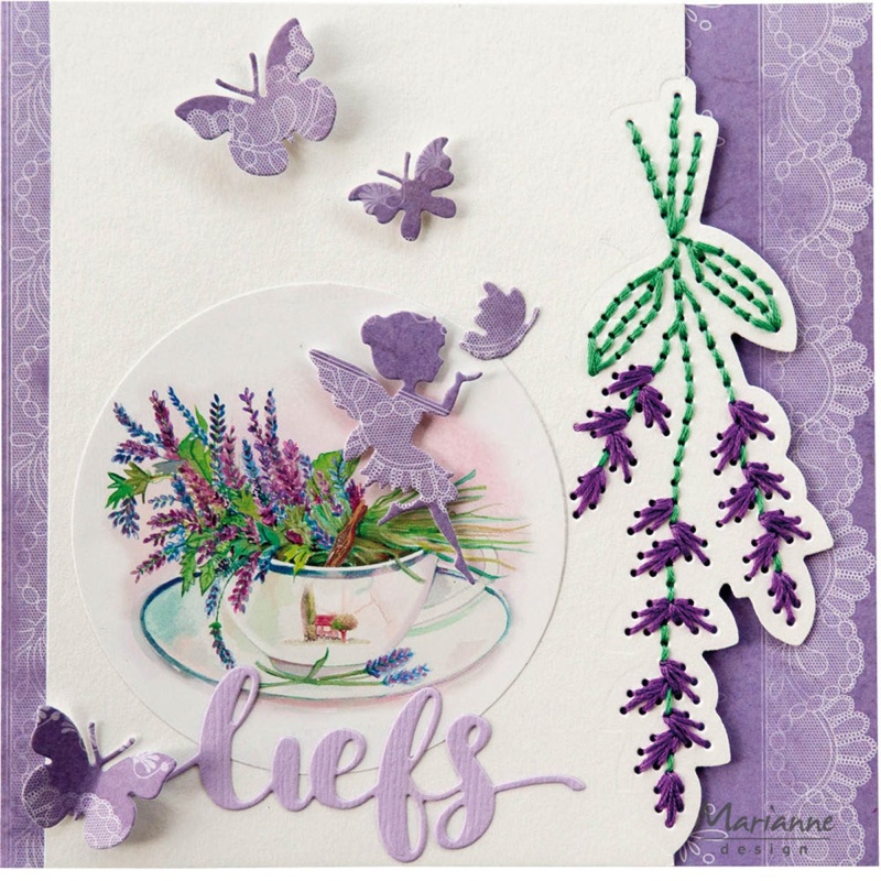 Marianne Design Craftables Die - Stitching Lavender