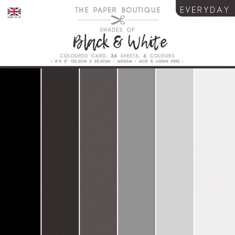 The Paper Boutique Everyday - Shades Of - Black & White 8 In X 8 In Colours