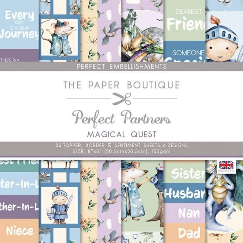 The Paper Boutique Perfect Partners - Magical Quest 8 In X 8 In Embellishments