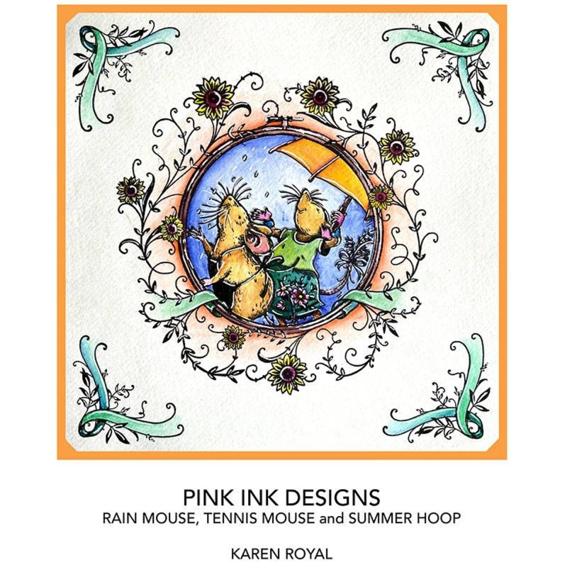 Pink Ink Designs Rain Mouse A7 Clear Stamp