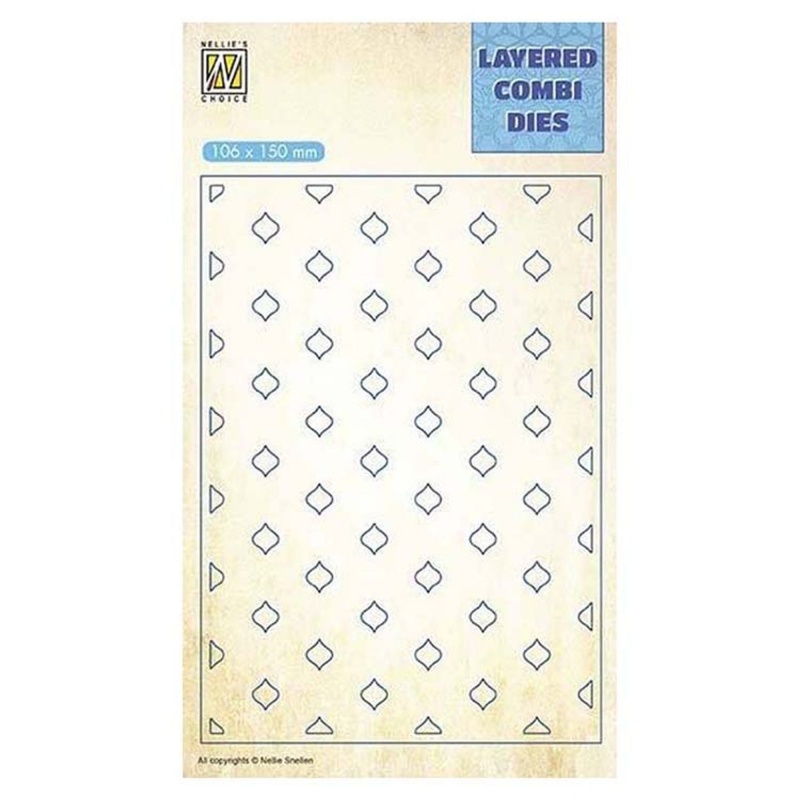 Nellie's Choice Layered Combi Dies Eastern Oval Layer c
