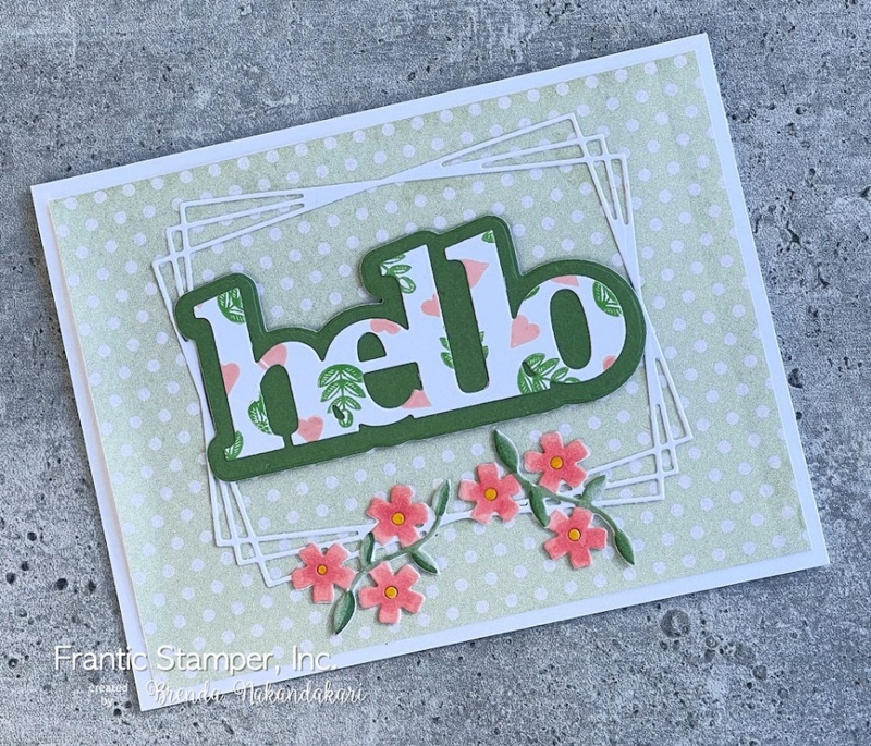 Frantic Stamper Precision Die - Bold Hello And Layer